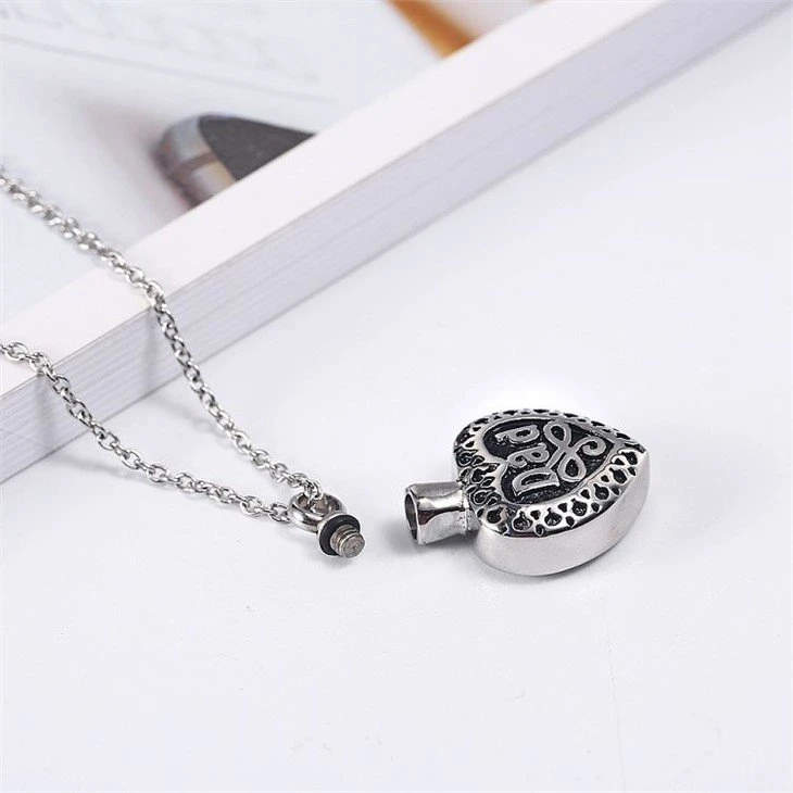 stainless steel cremation pendant
