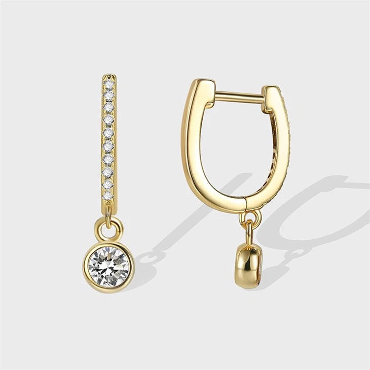 u shaped hoop earrings