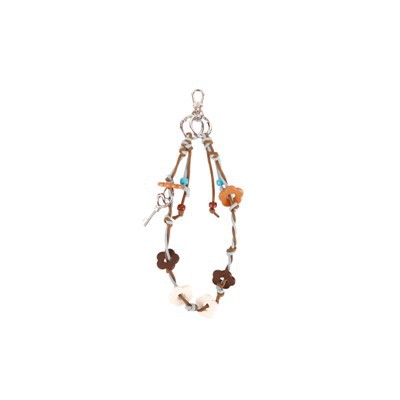 Kore di retro keychain|Braided Braided Cham Floral