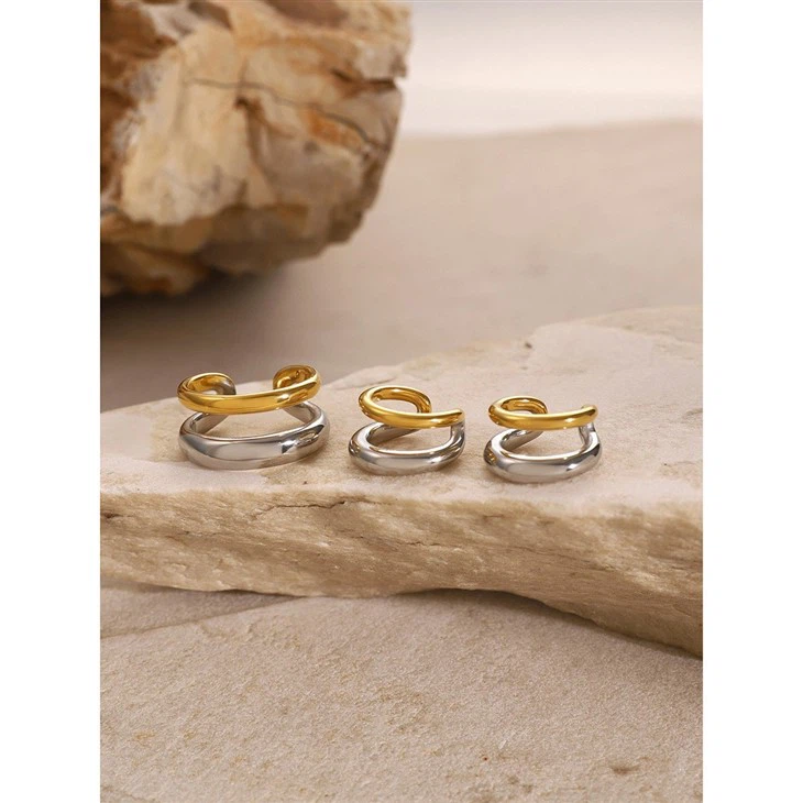 Two Tone Earring Cuff